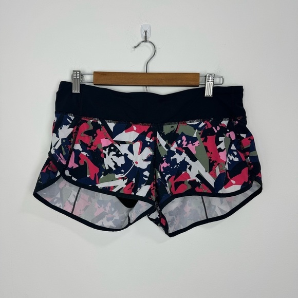Lululemon Speed Short Pop Cut Boom Juice Multi Black Women’s Size 8 - Picture 2 of 15